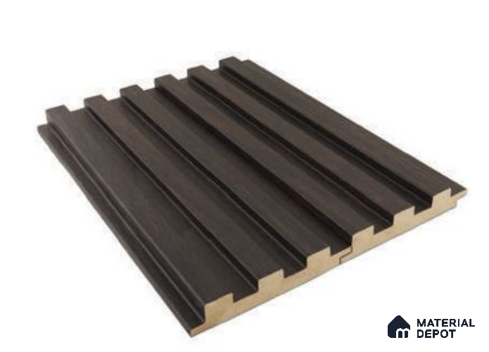 Black Wooden Louver 163 C Bog Oak 9 ft x 4.7 inch MDF Panel - 18 mm | Suitable for Feature Wall, TV Unit & Living Room | Width is Subjected to 5% Variation
